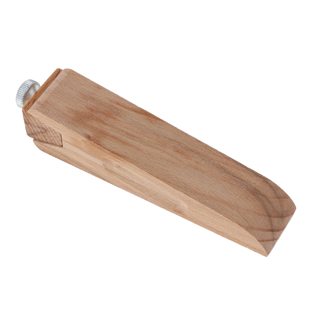 11.5 x 2.5cm træpapirholder læderpoleringsværktøj til bæltesadel diy læder slibeværktøj håndværk