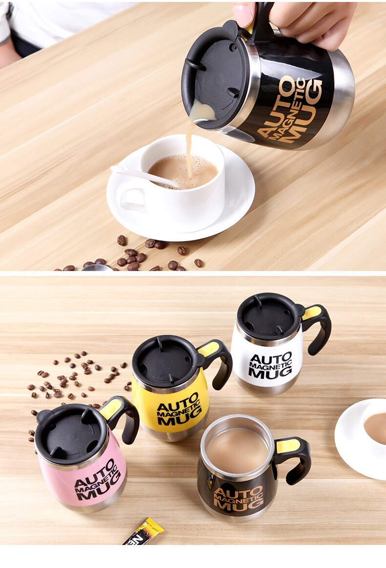 Tasse à café magnétique en acier inoxydable