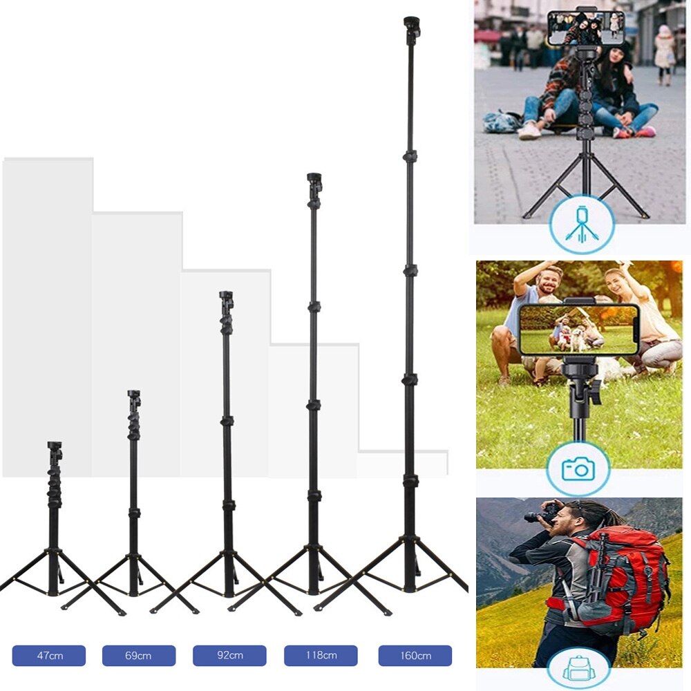 Portable Phone Tripod Compact Video Camera Aluminum Travel Mobile Phone Stand Holder Tripode For Phone Travel Patry