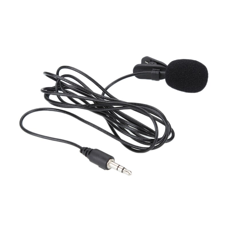 Universele Draagbare 3.5Mm Mini Mic Microfoon Handsfree Clip On Microfoon Mini Audio Mic Voor Pc Auto Dvd radio: 01