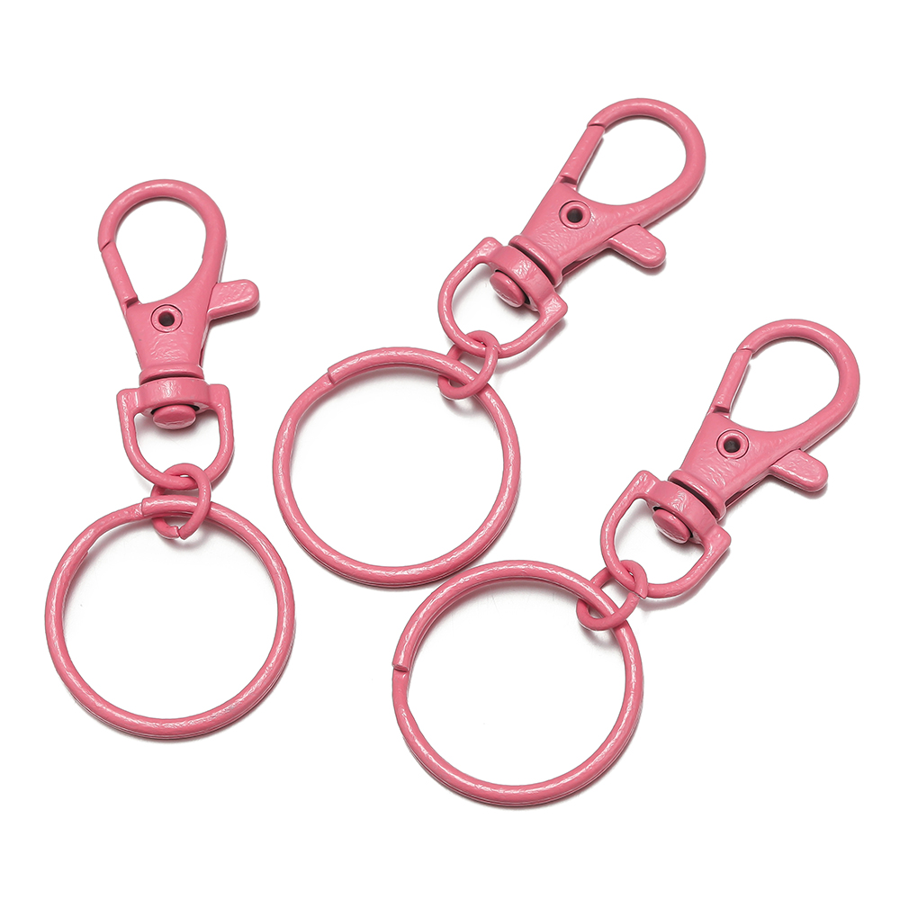 5/10pcs Multicolor Keyring Lobster Clasp Hooks With Adjustable Buckle For Making Keychain DIY Bags Doll Hook Jewelry Accessories: S / Blue