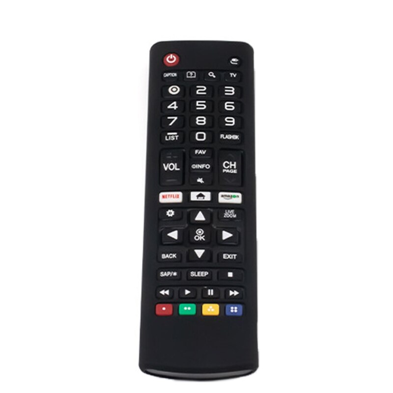 Schokbestendig Afstandsbediening Case Siliconen Beschermhoes Voor L-G AKB74915305 AKB75095307 AKB75375604 Tv Remote: Black