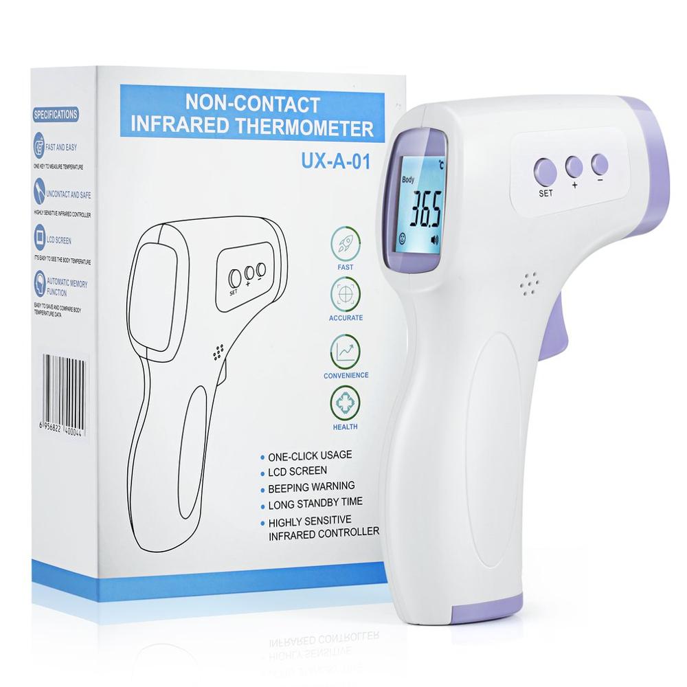Infrarood Thermometer Voorhoofd Body Non-contact Thermometer Baby Volwassenen Outdoor Home Digitale Infrarood Koorts Oor Thermometer: 01