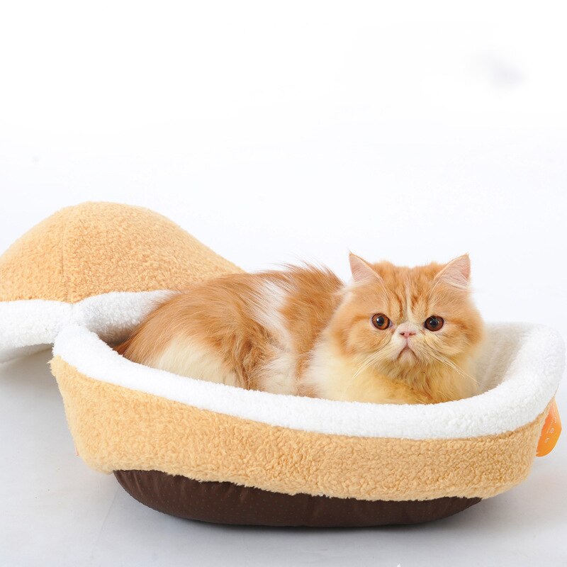 Whpc Pet Cat Bed Huis Hond Bed Kennel Puppy Cave Warm Slapen Bed Winter Warm Bed Voor Katten Kleine Hond huis Voor Katten Producten