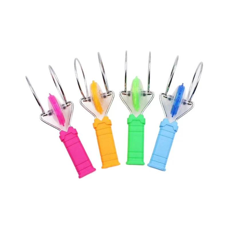 Magic Track Gyro Glowing Hand Crank Whirling UU Ball Yo-Yo Gyro Leistungsstarkes Magnetspielzeug aus dem Festland China Bunter rotierender Spaß