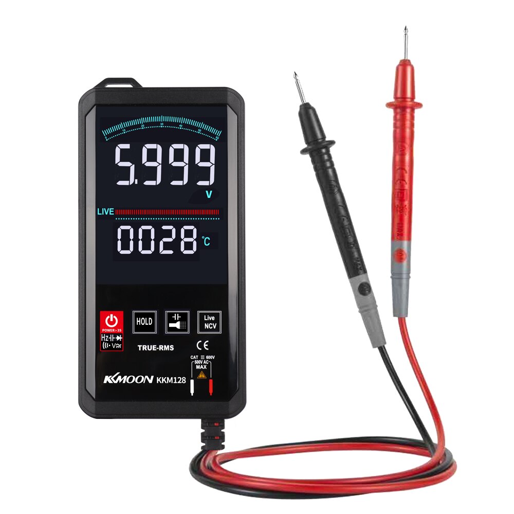 4.7 Inch Digitale Multimeter Aanraken Kleur Scherm Ultradunne Multimeter Spanning Frequentie Capaciteit Weerstand Meter: KKM128