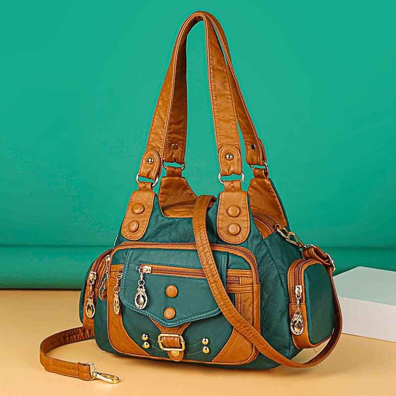 Kvinne messenger bag luksus mykt skinn håndvesker dame & #39 ;s vesker kjent merke dame skulder veske