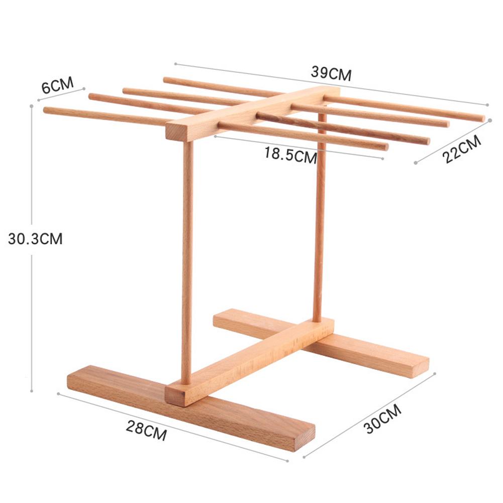 Noodle Rack Household Noodle Pressing Machine Accessories Folding Retractable Beech Wood Pasta Drying Rack Spaghetti Holder