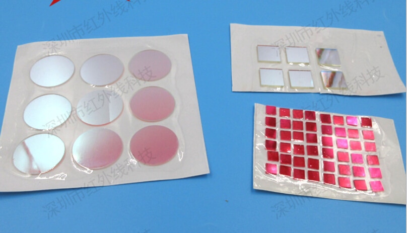 650nm 6*6*1mm Red High Pass Filter Red Glass Optical Lens Red Light Filter