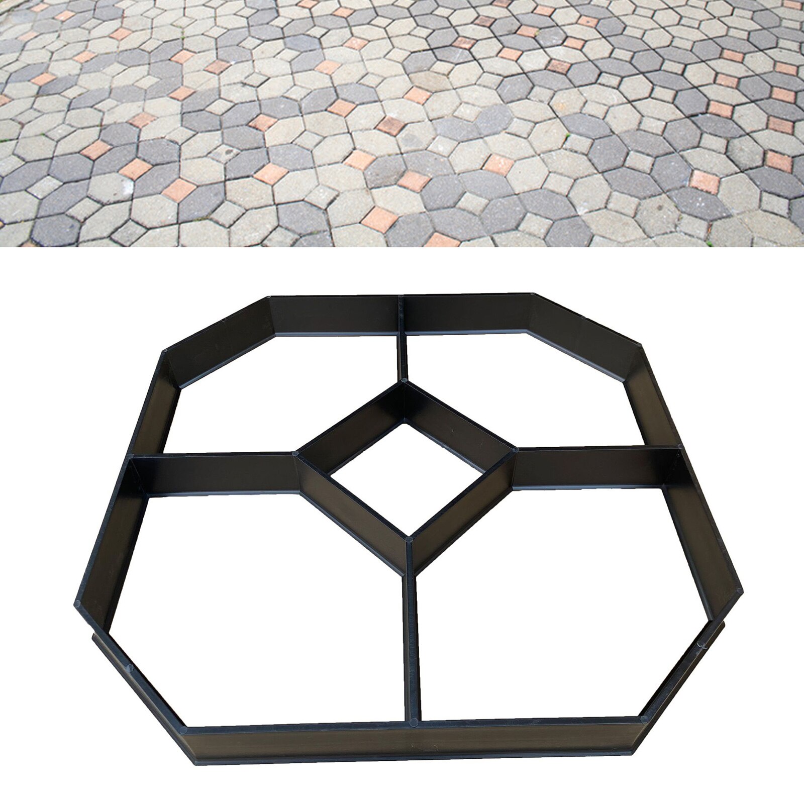Reusable DIY Pavement Mold Path Maker for Yard Floor Driveway Walk Road