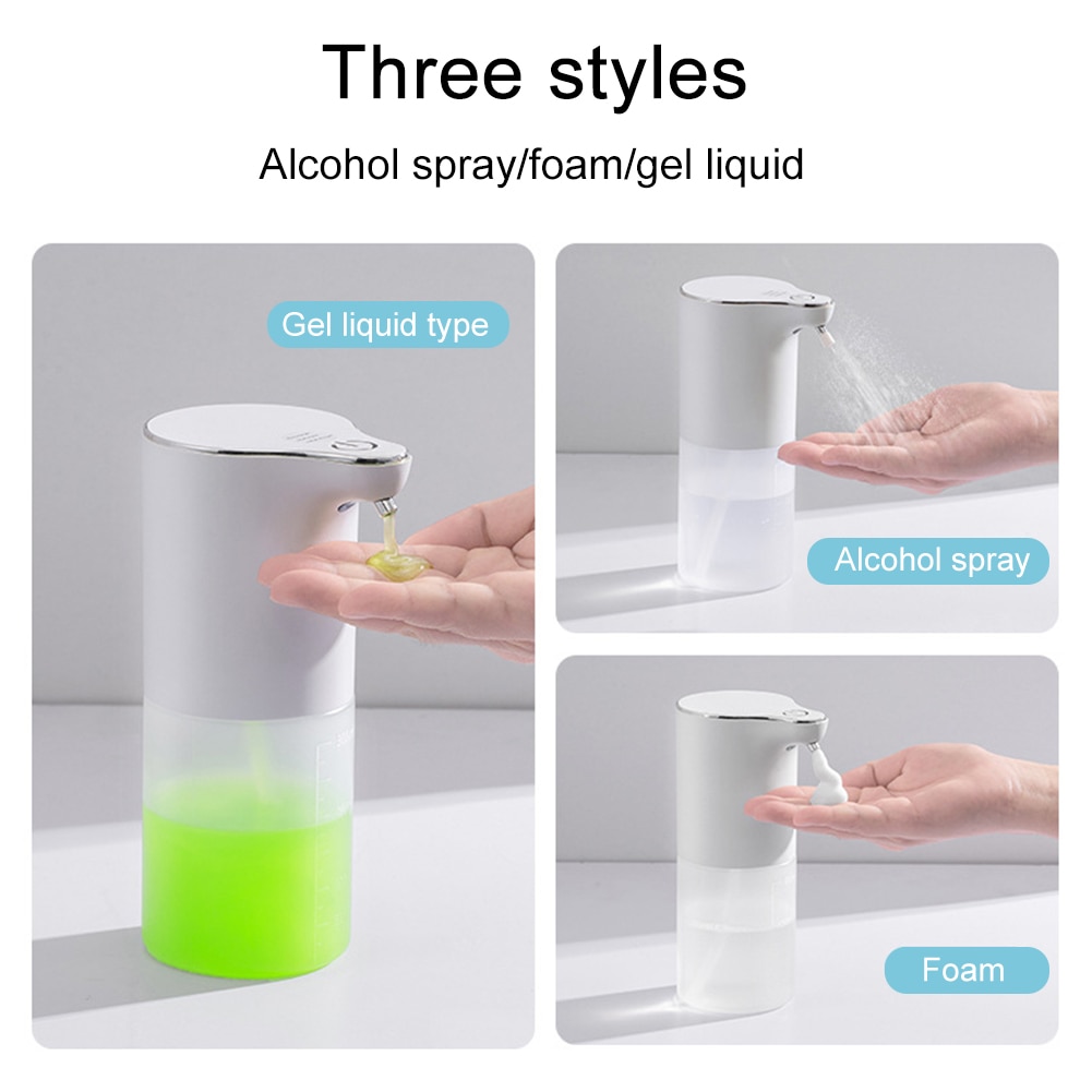 300ml USB Sanitizer Machine Automatic Induction Liquid Soap Foam Dispenser for Public Contact-free Kitchen Bathroom Acceries