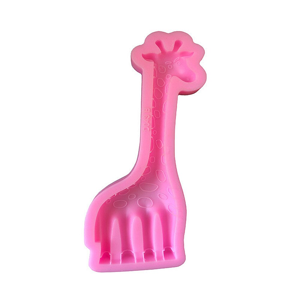 Cartoon Giraffe Chocolade Silicone Mold Fondant Cake Candy Mallen Koekjes Gebak Koekjes Mal Bakken Taart Decoratie Gereedschap Klei