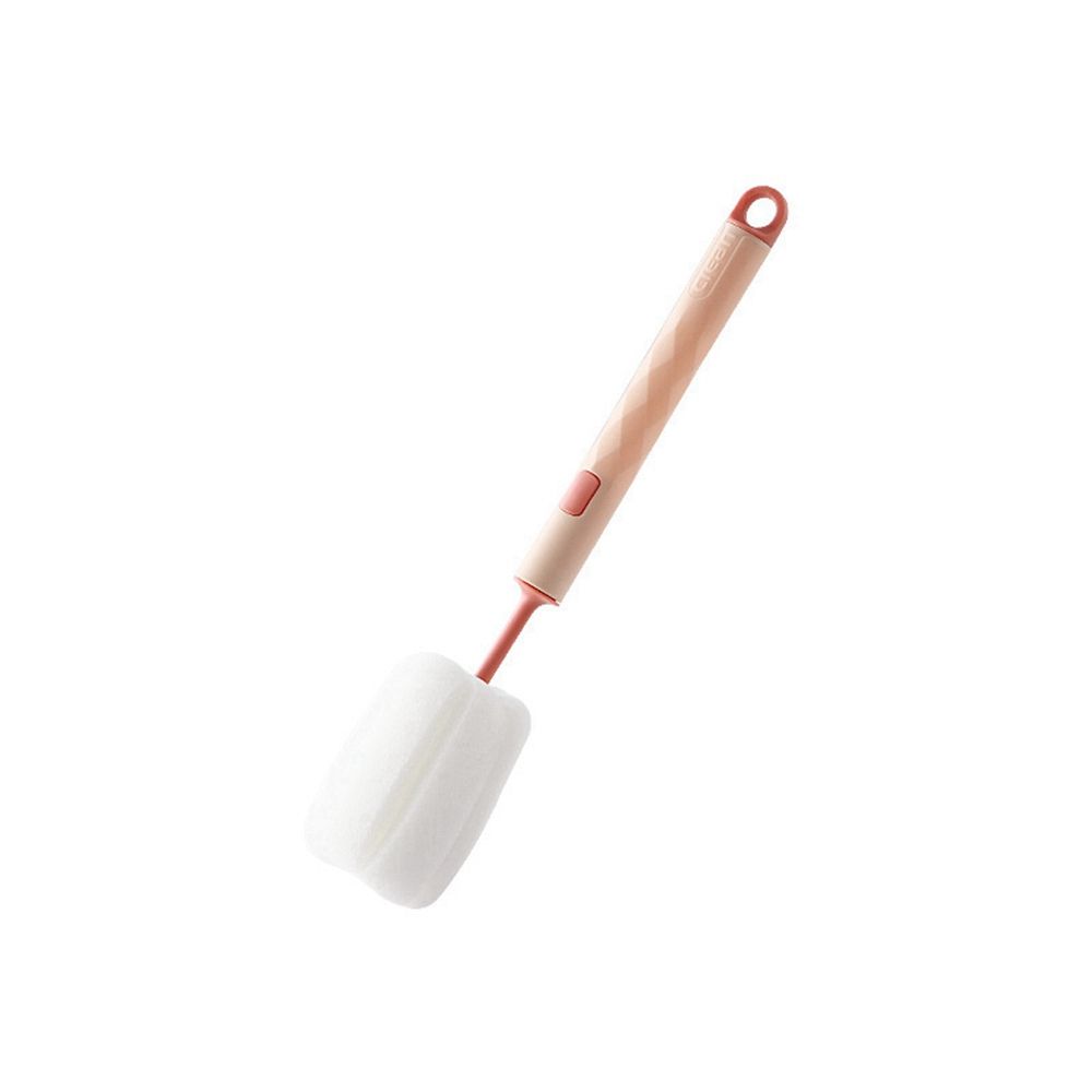 Verwijderbare Spons Baby Cup Fles Borstel Huishoudelijke Keuken Schoonmaken Tool Fles Schoonmaken Lange Handvat Borstel: pink-Cleaning Brush