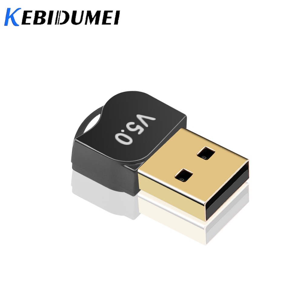 Kebidumei USB 5.0 Bluetooth Adapter Dual Mode Wireless Bluetooth Music Sound Receiver Adapter Bluetooth Transmitter USB Receiver