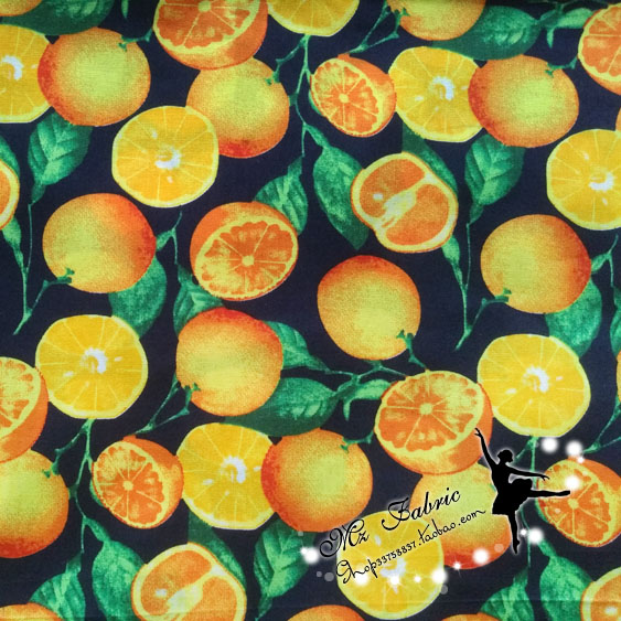 Fruit Sinaasappels Katoen Zomer Stof Voor Naaien Fat Quarter Quilten Patchwork Pop Kids 50*145Cm