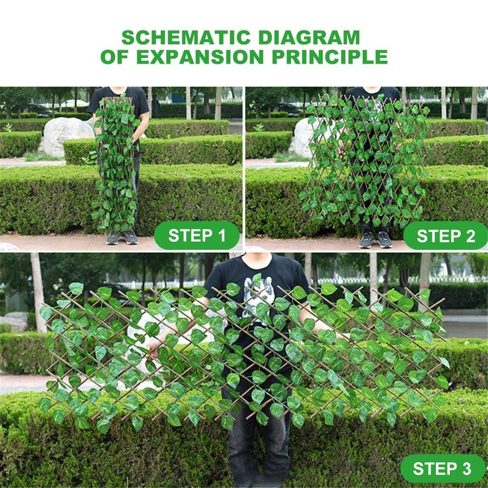 Artificial Garden Plant Fence UV Protected Privacy Screen Outdoor Indoor Use Garden Fence Backyard Home Decor Greenery Walls