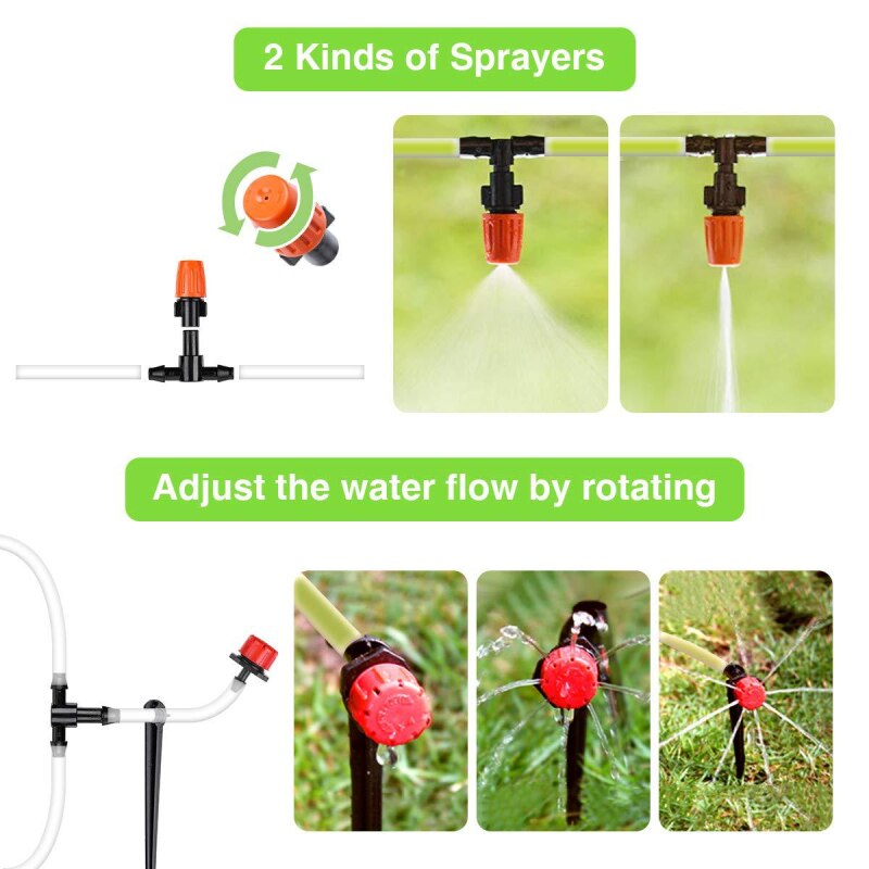 Garden Irrigation System Timer Drip Sprinklers Garden Plant Self Watering Kit Garden Drip Irrigation Automatic Watering Set
