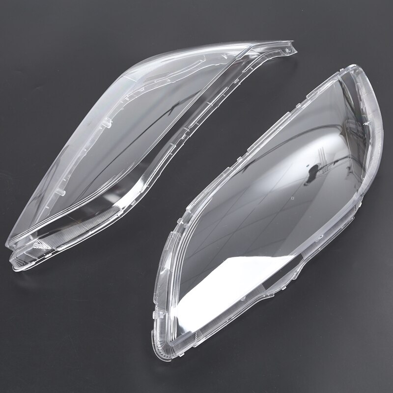 1 Pair Car Left & Right Front Headlight Cover Waterproof Clear Headlight Lens Shell Cover, for Mazda 3 2006