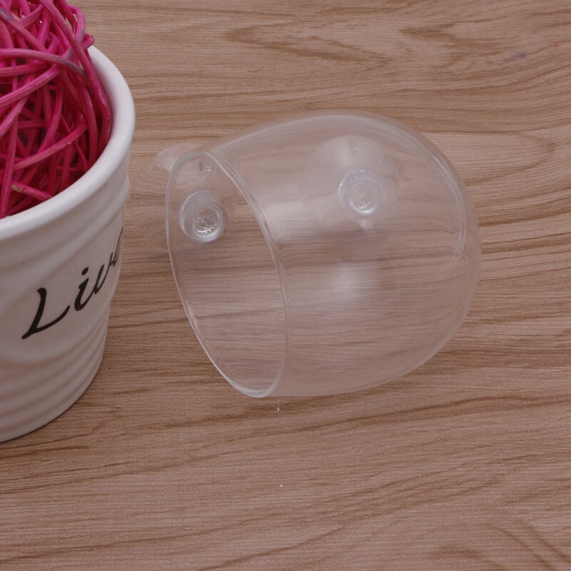 Aquarium Landscape CO2 Glass Bubble Water Red Worms Grass Food Cup Fish Feeder