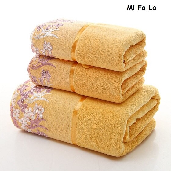 Juego De 3 unids/set De Toallas De baño con borde De encaje bordado para la cara, Toallas De microfibra, decoración De toalls Juegos absorbentes, baño De boda: A