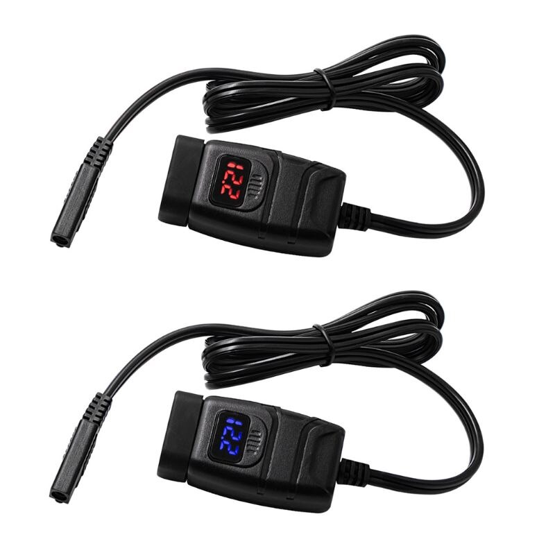 Adaptador SAE a USB de 12V con voltímetro, interruptor de encendido y apagado, desconexión de enchufe rápida para motocicleta, resistente al agua, USB QC3.0 Dual