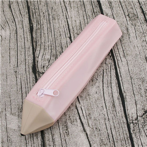 pencil shape Large Zipper Pencil Case Pen Holder Pouch School Stationery Phone Bag Storage Cosmetic rubber: 4
