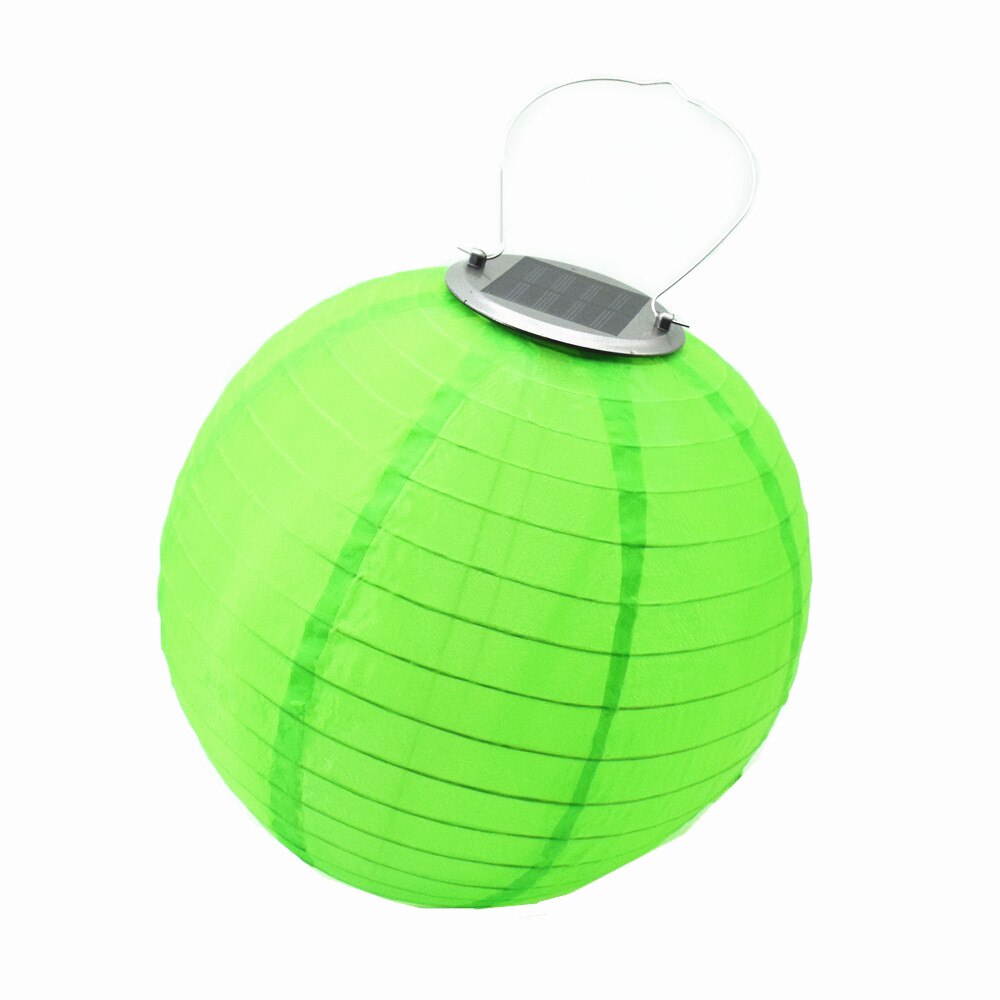 Solar Garden Light Festival Hanging Chinese Lantern Solar LED Lampion Landscape Waterproof Solar Lamp For Outdoor Decoration: green