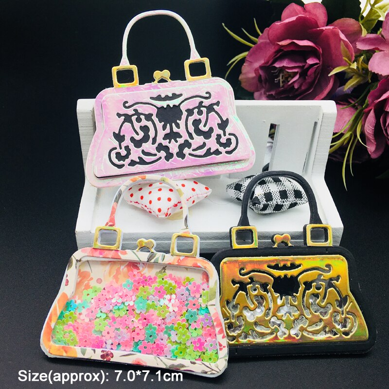 Wycinarka robić metalu wycinana torebka na zakupy dama klasyczny torebka papier robić scrapbookingu rękodzieło robić rękodzieła karty wykrojnik artystyczny Alinacutle