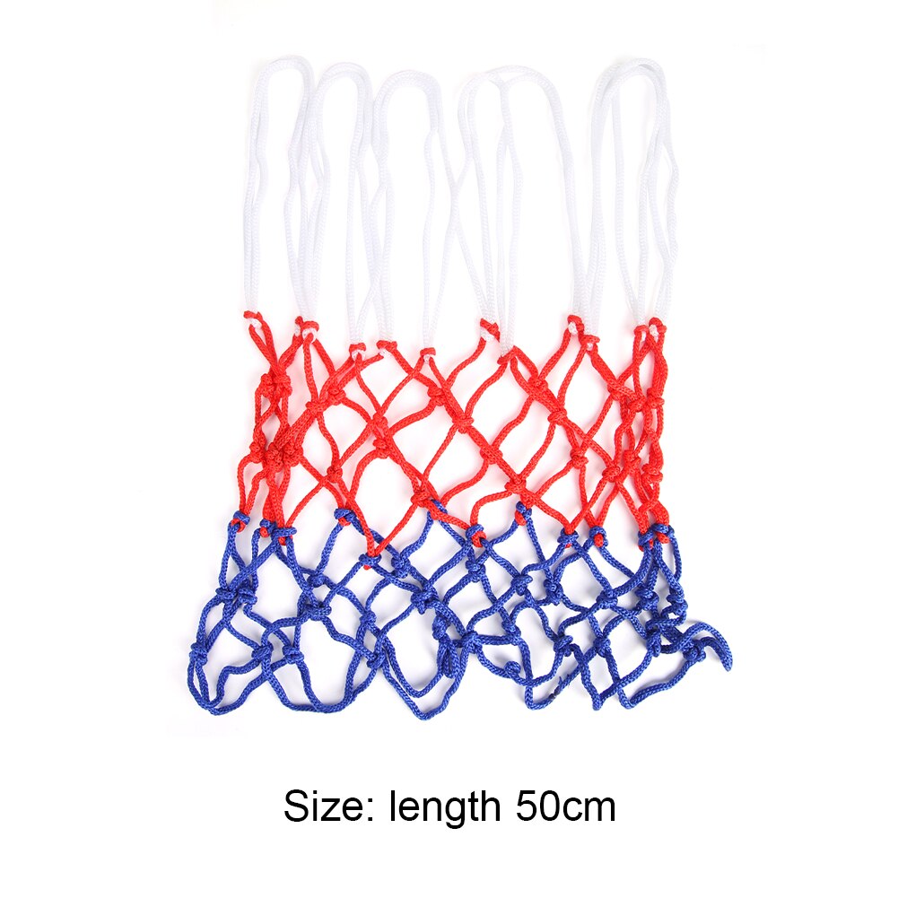 1 stk utendørs bærbar nylon fet tråd basketball nett innendørs holdbar standard størrelse basketball nett nettbrett kant for voksen