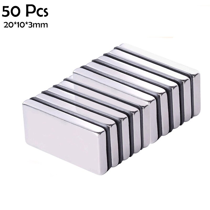 5/10/15/20/50 pces 20x10x 2/3mm ímã de neodímio 20mm x 10mmx2 n35 ndfeb bloco super poderoso imanes magnéticos permanentes fortes: I