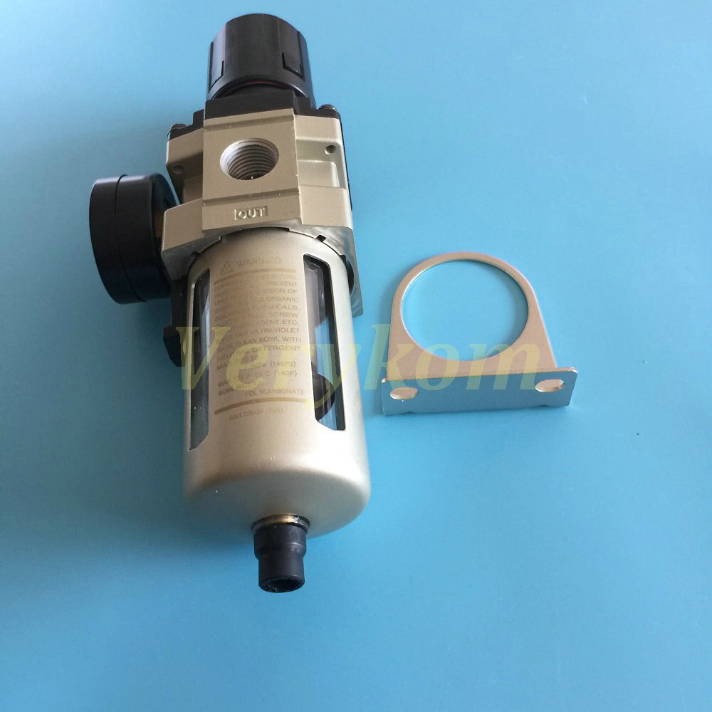 Verykom Pneumatic Air Filter Regulator AW4000-04 1/2 inch With Gauge Cover Auto Drain AW4000-04D 1/2" bsp Compressor SMC Type