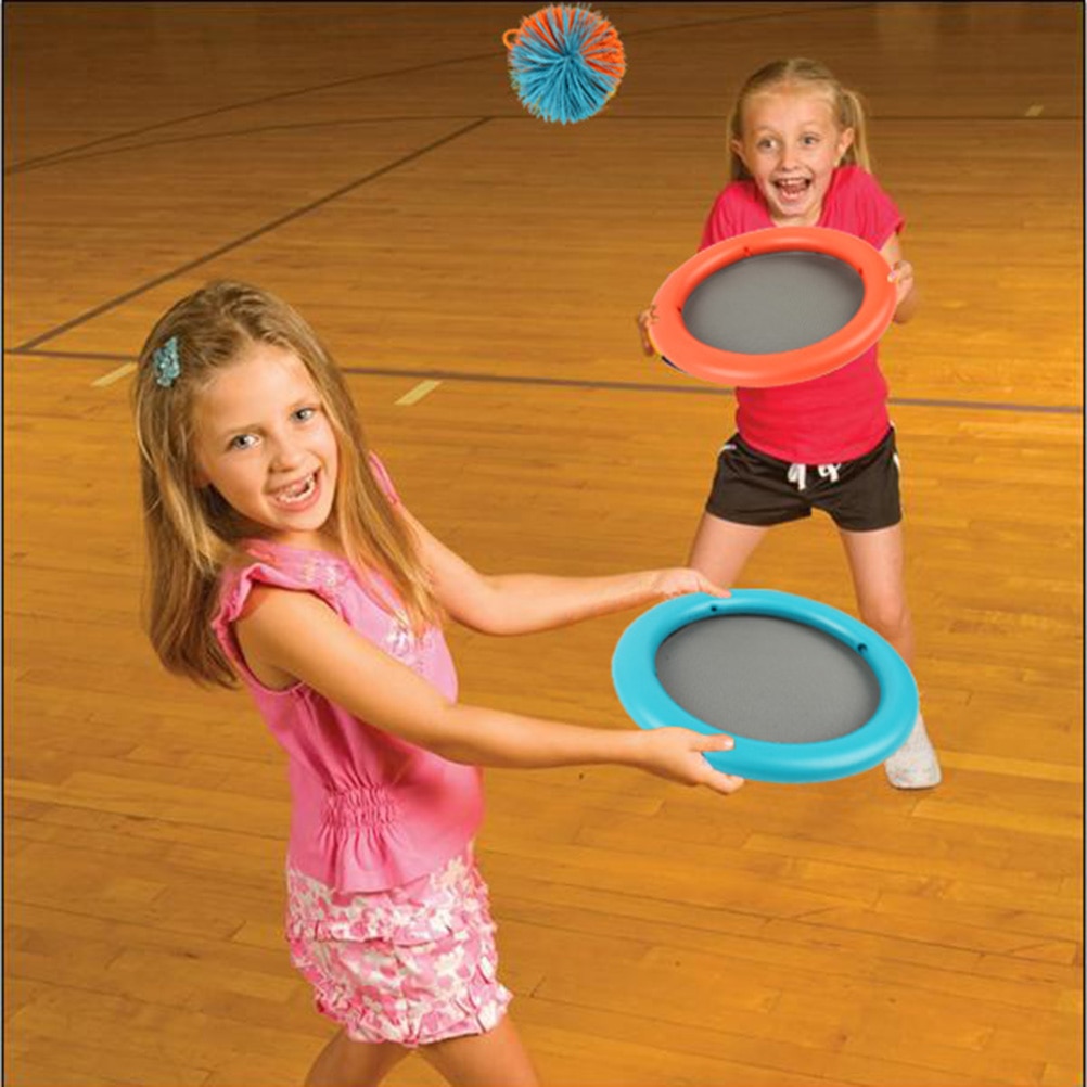 30 * 30 * 7cm 2 Mini OgoDisk & Mini Koosh Ball Flying Disc Kids Children Indoor Outdoor Sport Game Super Disk Set