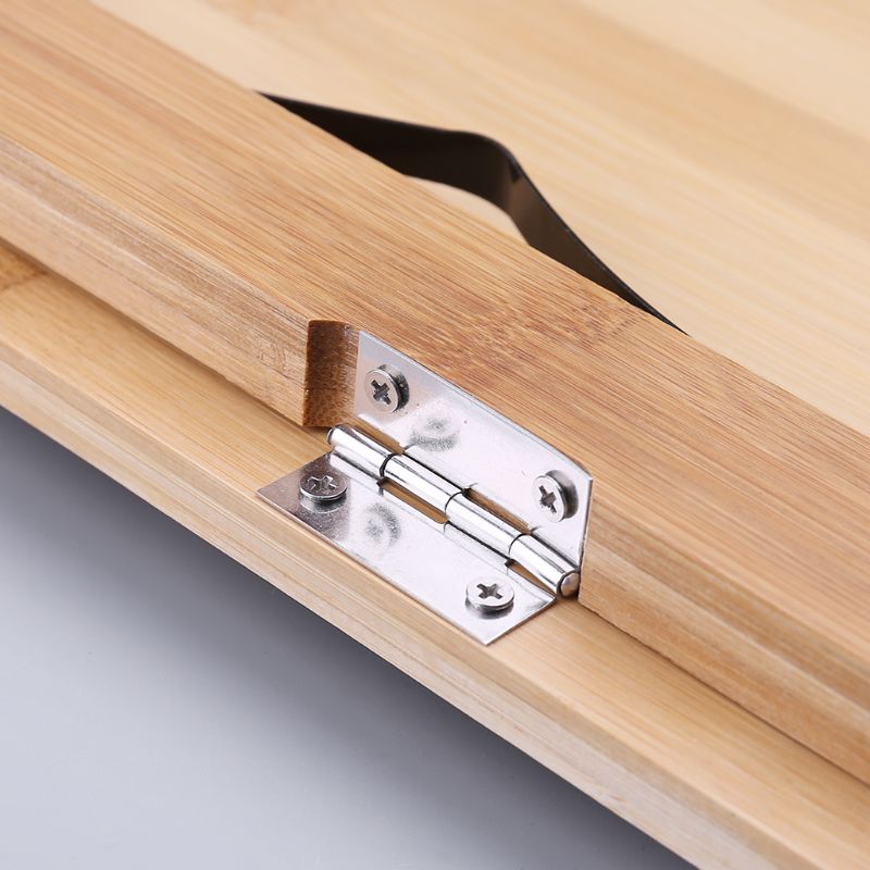 Bamboo Adjustable Reading Book Holder Tray Page Paper Clips Foldable Tablet Cookbook Portable Sturdy Bookstand