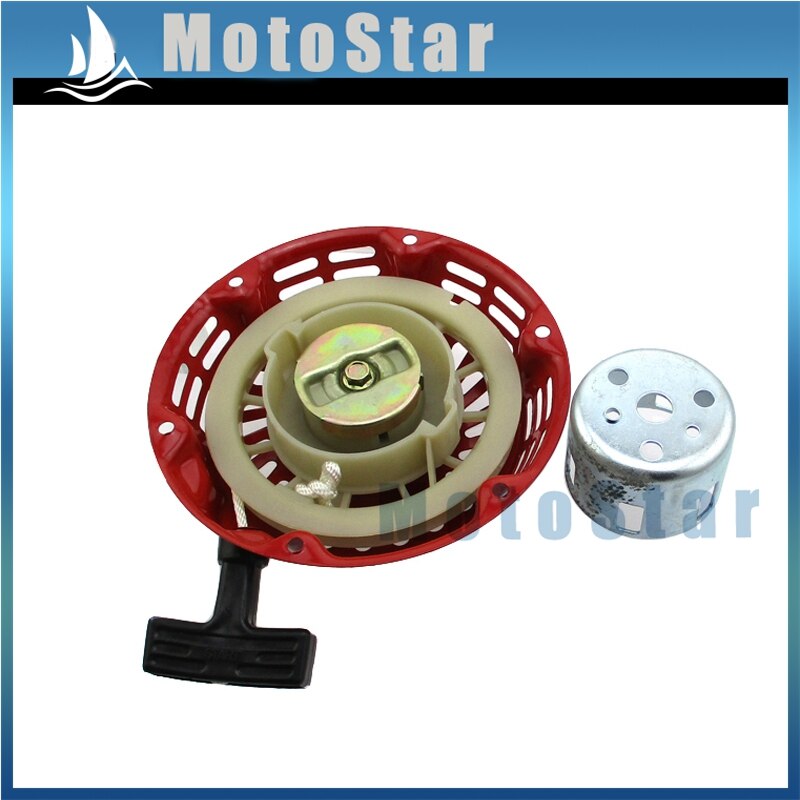 Red Recoil Pull Starter With Cup For Honda 5.5HP GX160 6.5HP GX200