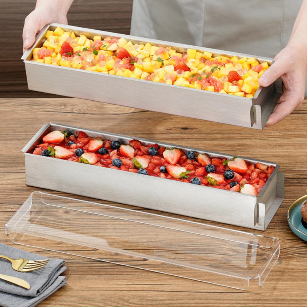 Stainless Steel Tiramisu Mold Heat-resistant Rectangular Baking Pan Non-Stick Mousse Mold for DIY Cakes