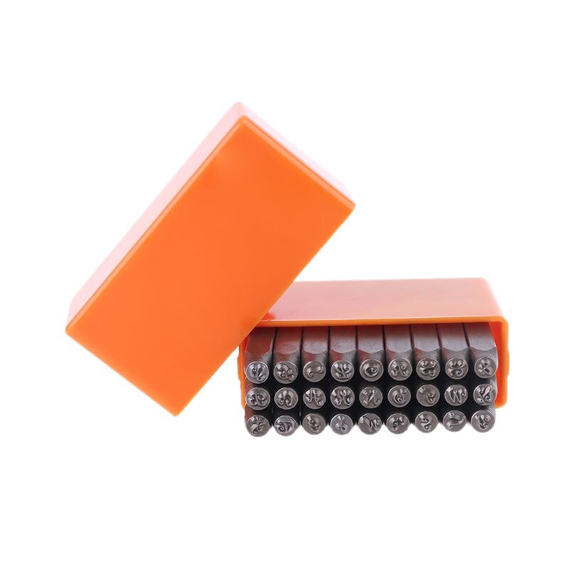 27 st/set versaler stål metall stämpel stämpling punch läder trä smycken  r7rc