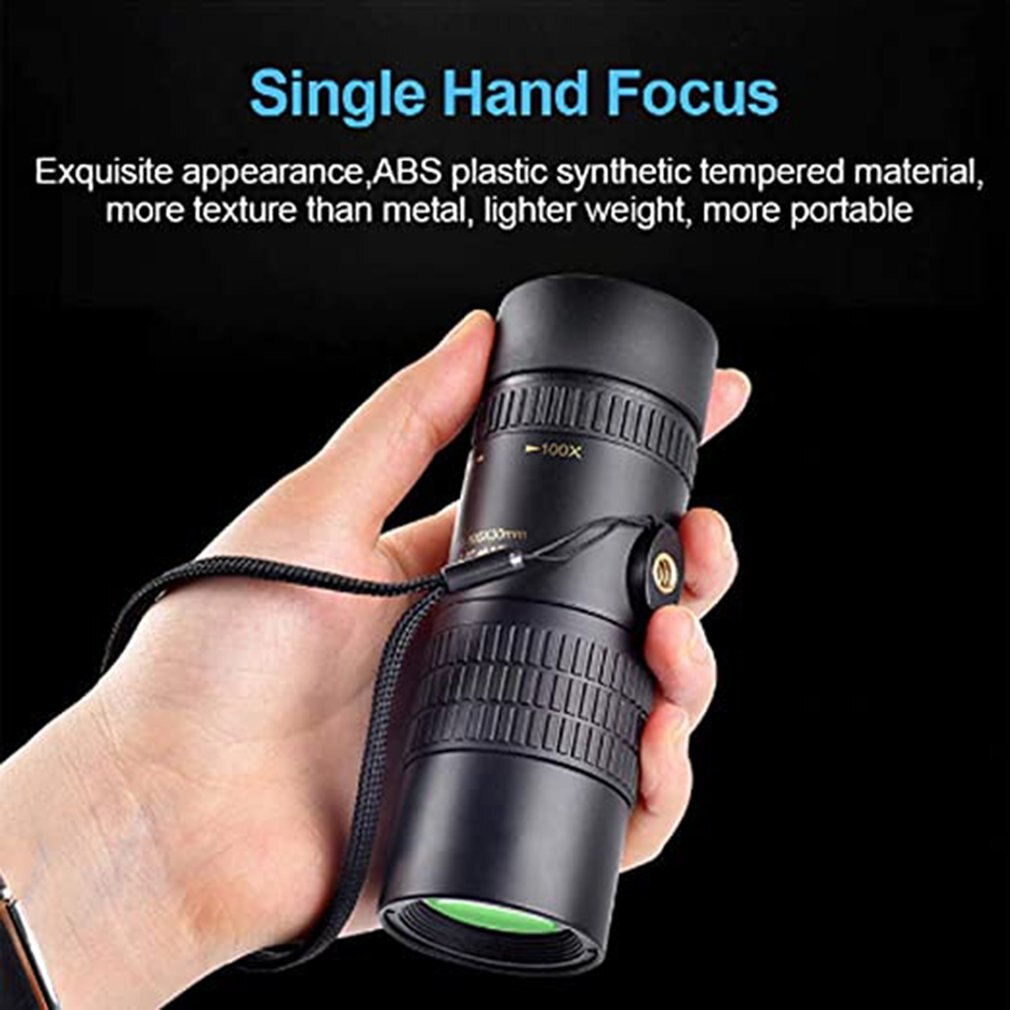 Monocular Telescope 10-300X40 High Magnification HD Zoom Mini Scope for Mobile Phone Photography