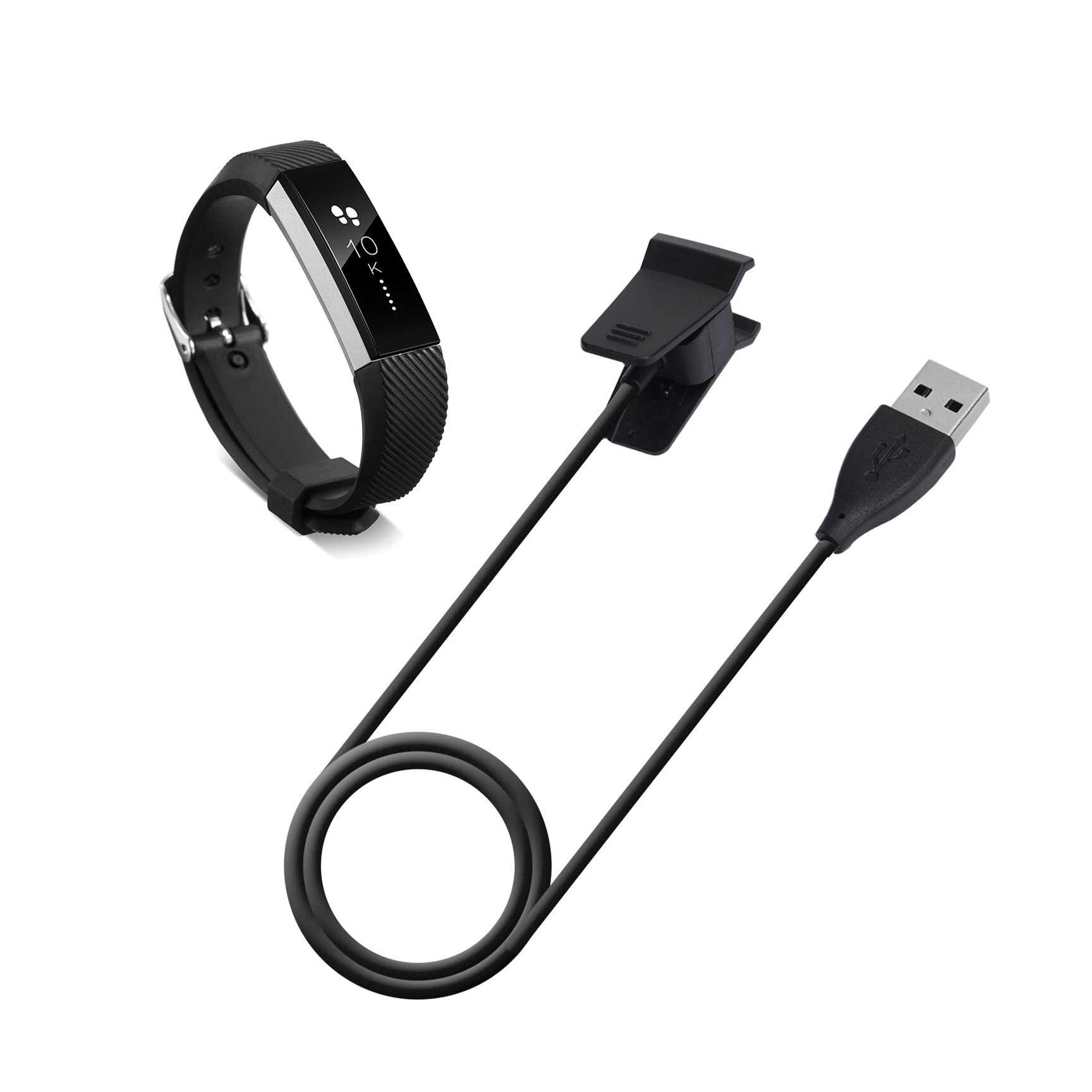 Chargeur USB remplaçable pour montre connectée Fitbit alta, câble de chargement Usb, 10 pièces/paquet
