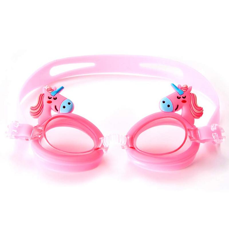 Zwembril Voor Kinderen Leuke Cartoon Anti Fog Zwemmen Bril Kids Duiken Surfen Bril Jongen Meisje Verminder Glare Eyewear: Pink