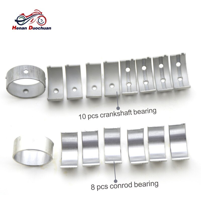 For Kawasaki ZX-6R ZX6R ZX600 2007 Motorcycle Crankshaft Tile &amp; Connect Con Rod Bearing Set STD +25 +50 +75 +100