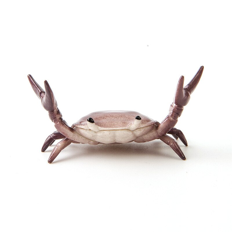 1PCS Japanese Cute Crab Pen Holder Lovely Weightlifting Crabs Penholder Bracket Storage Rack Funny Stationery: Purple