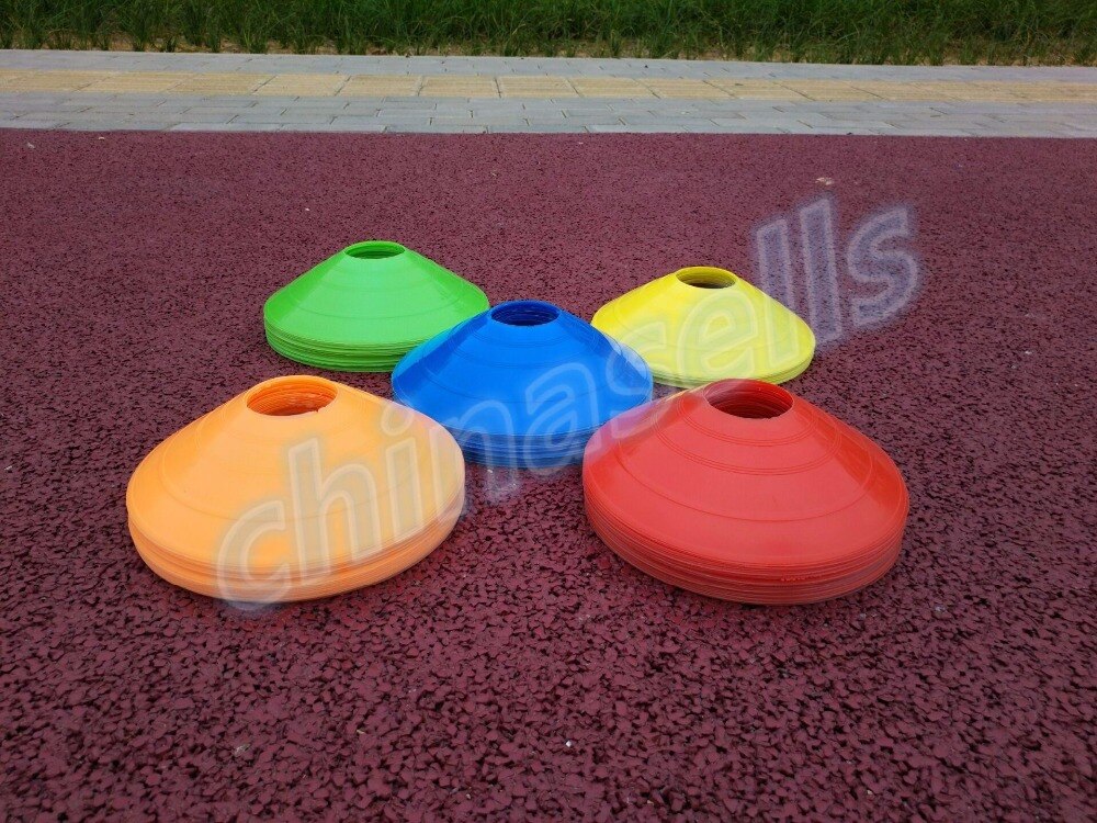 20cm 10 stk. fodboldpladsmarkører kegler rugby speed træning disk kegle plade udendørs sport fodbold cross speed træningsudstyr