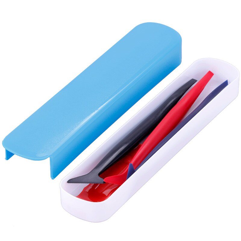 Kit de herramientas de aplicación de vinilo para coche, juego de herramientas de tinte de ranura de curvas 4 en 1 Micro Mini escurridor para instalar envolturas de vehículos, autoadhesivo