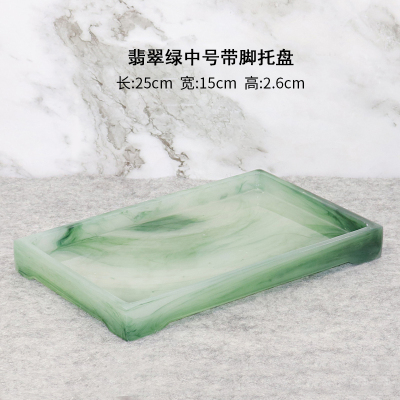 Luxe Groene Badkamer Accessoires Set Wc Tissue Box Handdesinfecterend Fles Zeepdispenser Toilet Decoratie Opslag Lade Om: Tray 03