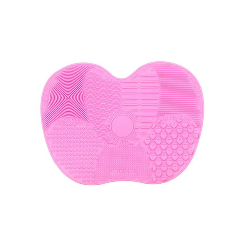 Silicone Make Brush Cleaner Foundation Make-Up Borstel Scrubber Board Pad Make Up Wassen Borstel Gel Cleaning Mat Handgereedschap: Pink
