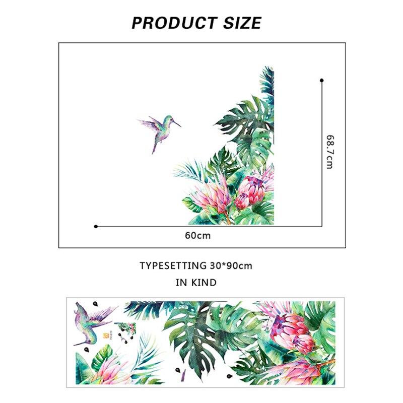 Removable Wall Stickers Room Decal Decor Art Wallpaper Diy Nursery Mural Vinyl Flower Poster Bedroom Living Home Decoration