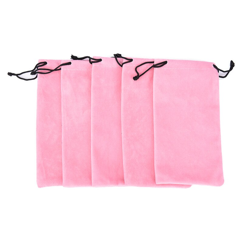 Bolsa de terciopelo para gafas de sol, estuche muy suave con cordón, 10 unids/lote