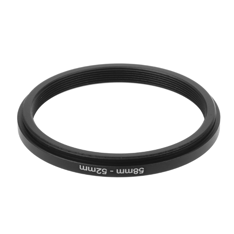 58mm à 52mm métal abaisseur anneaux adaptateur d'objectif filtre caméra outil accessoire