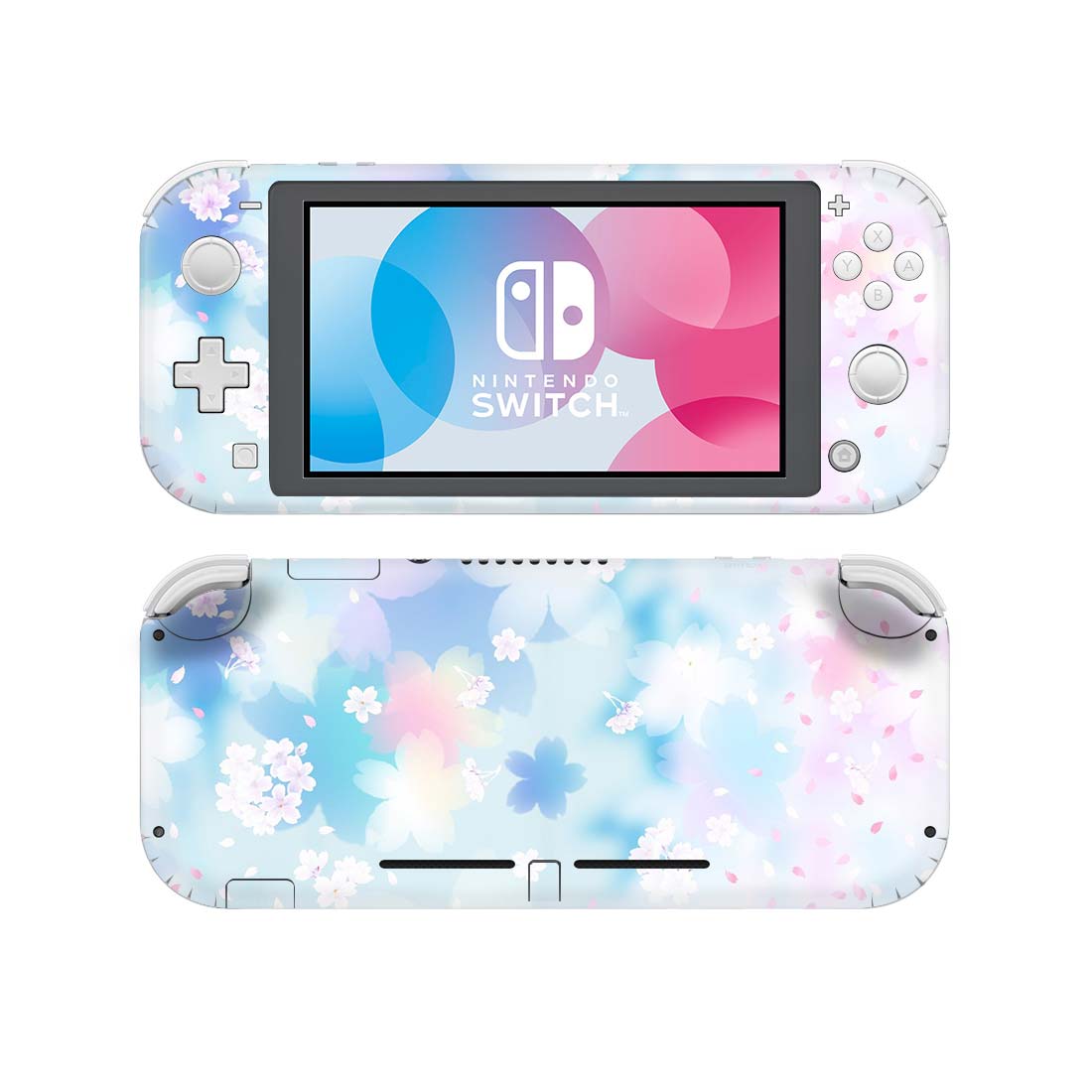 Bonito cielo nube Nintendo interruptor pegatina para Nintendo interruptor Lite Protector piel cubierta de hojas verdes flores de ciruela pegatinas