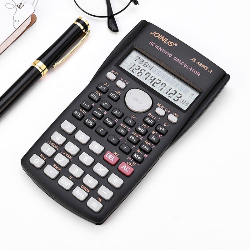 JOINUS Student Calculator Scientific Calculator Advanced Math Function Calculator Multifunction 12-Bit Calculator with cover